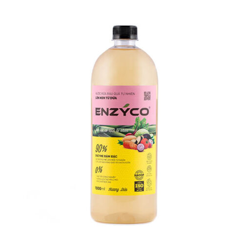 Nước ngâm rửa rau củ quả hương dứa Enzyco - Chai 1Lít - hinh 04