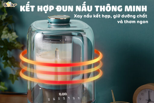 Máy xay nấu đa năng cách âm Bear PBJ-B06W1 - hinh 06