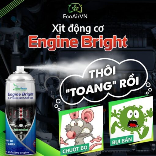 Xịt Chống Chuột Và Làm Sạch Động Cơ Ô Tô 3in1 Engine Bright - hinh 04