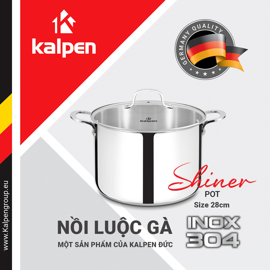 Nồi luộc gà inox 304 Kalpen - hinh 07