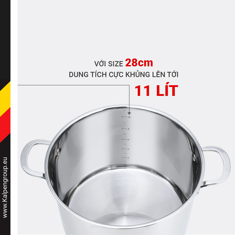 Nồi luộc gà inox 304 Kalpen - hinh 010