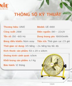 Quạt Sàn Tích Điện Unie UE880 - hinh 07